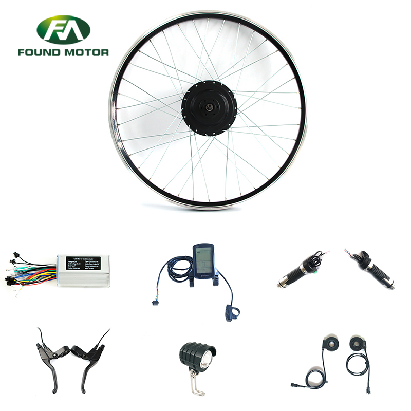 48V 350W Electric Bike Conversion Kits E-Bike BLDC Motor Rear Wheel Kit