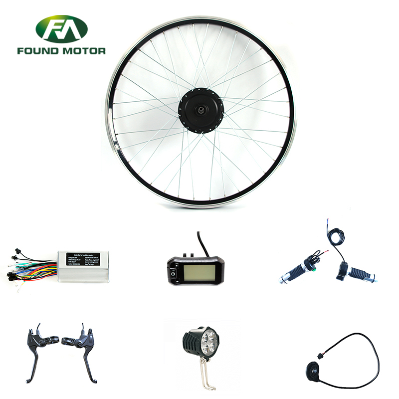 48V 350W Electric Bike Conversion Kit with Foc-6 Controller