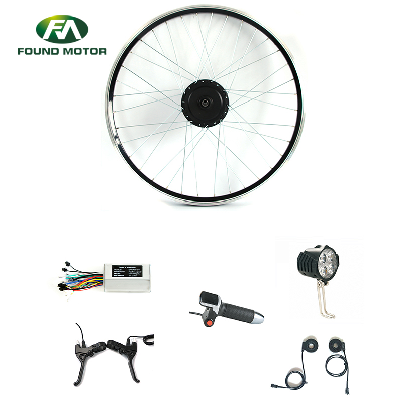 26'' 48V 350W Electric Bike Conversion Kit with Battery Indicate Throttle