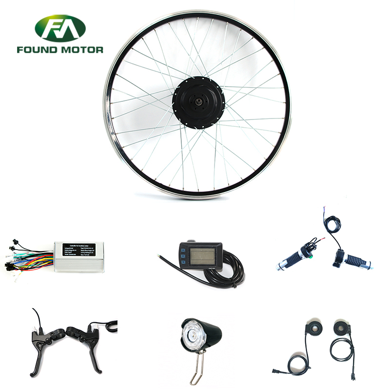 22'' 48V 350W Electric Bike Conversion Kits E-Bike Hub Motor Kit with Optional Brake Lever