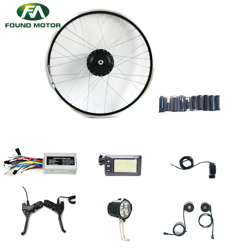 48V 350W BLDC geared Motor Electric Bike Conversion Kit with G51 display for electric bike