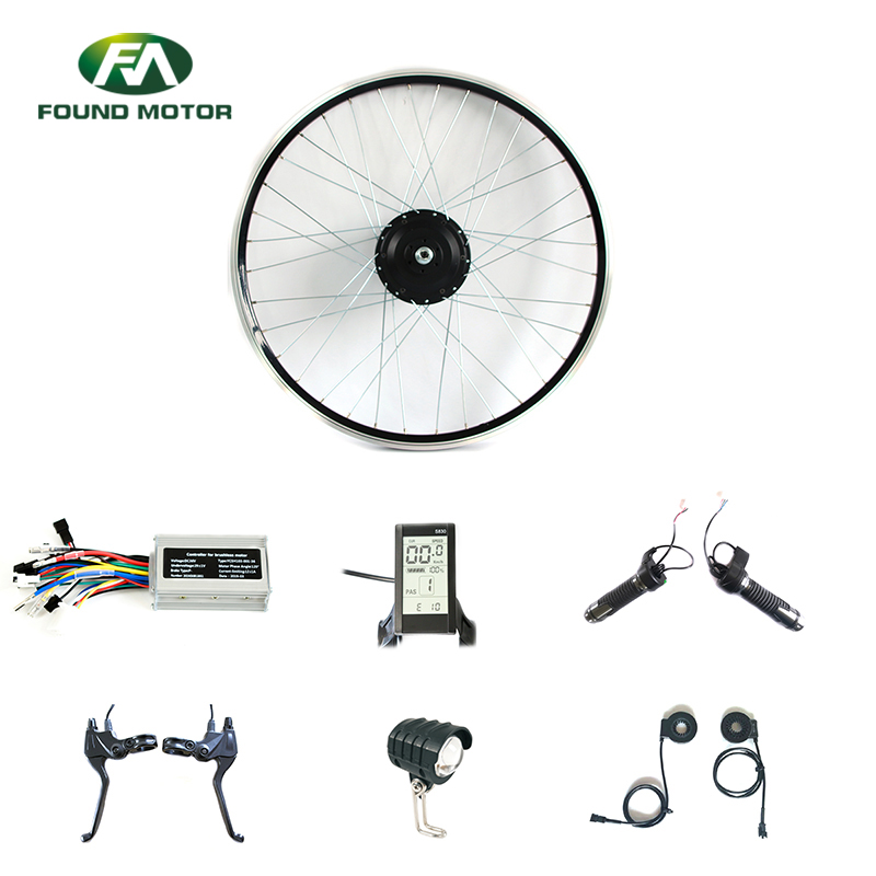 48V 350W BLDC geared Motor Electric Bike Conversion Kit with S830 display for electric bike 