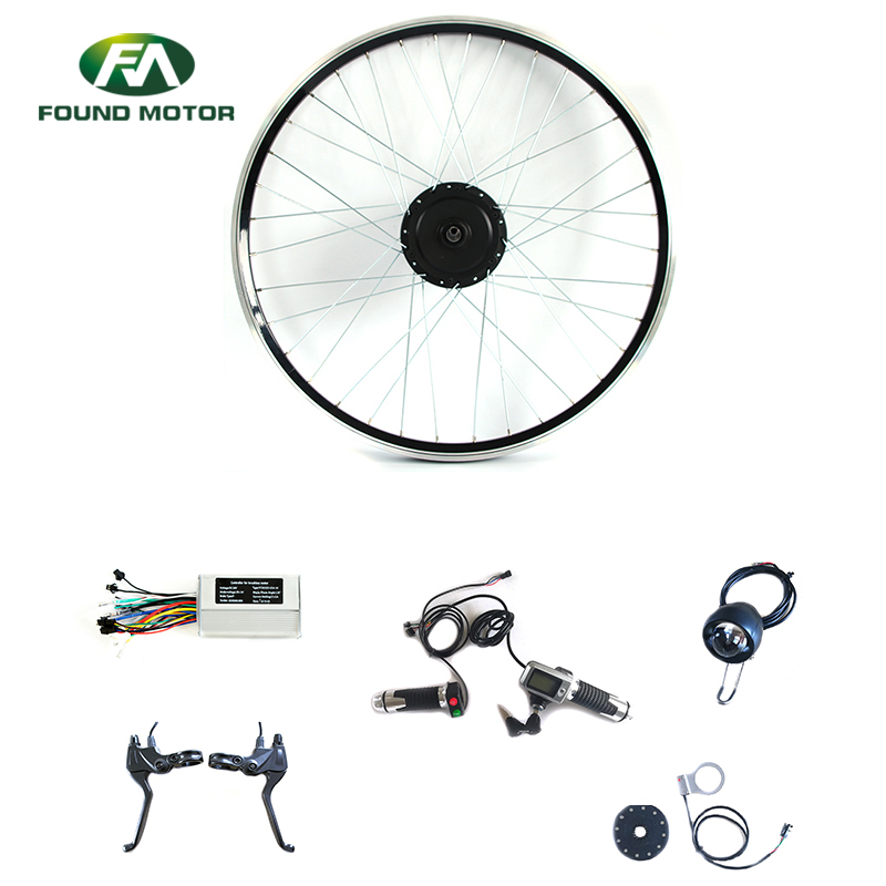 Electric Bike Conversion Kit 48V 500W with Optional Brake Lever