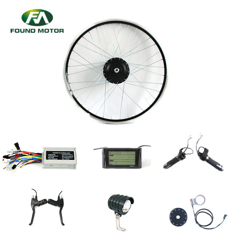 48V 350W BLDC geared Motor Electric Bike Conversion Kit with SW900 display for electric bike 