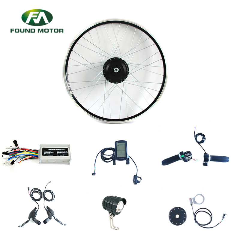 24V 180W BLDC geared Motor Electric Bike Conversion Kit with FD-006  throttle for electric bike  