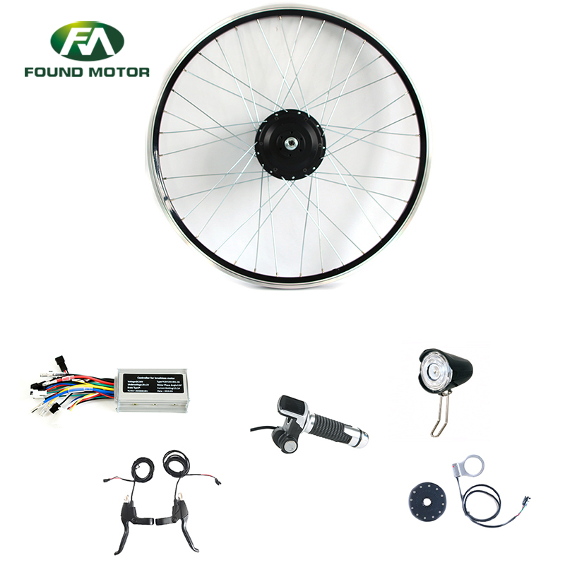 24V 250W BLDC geared Motor Electric Bike Conversion Kit with 10-40km/h speed for electric bike