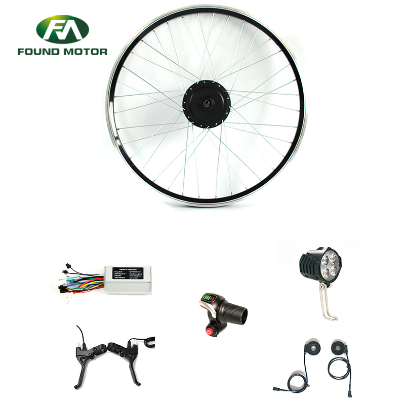 26'' 48V 500W Electric Bike Conversion Kit with Battery Indicate Throttle