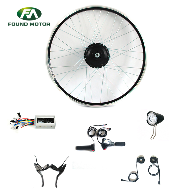 36V 350W BLDC geared Motor Electric Bike Conversion Kit with optional DX-D-2 throttle