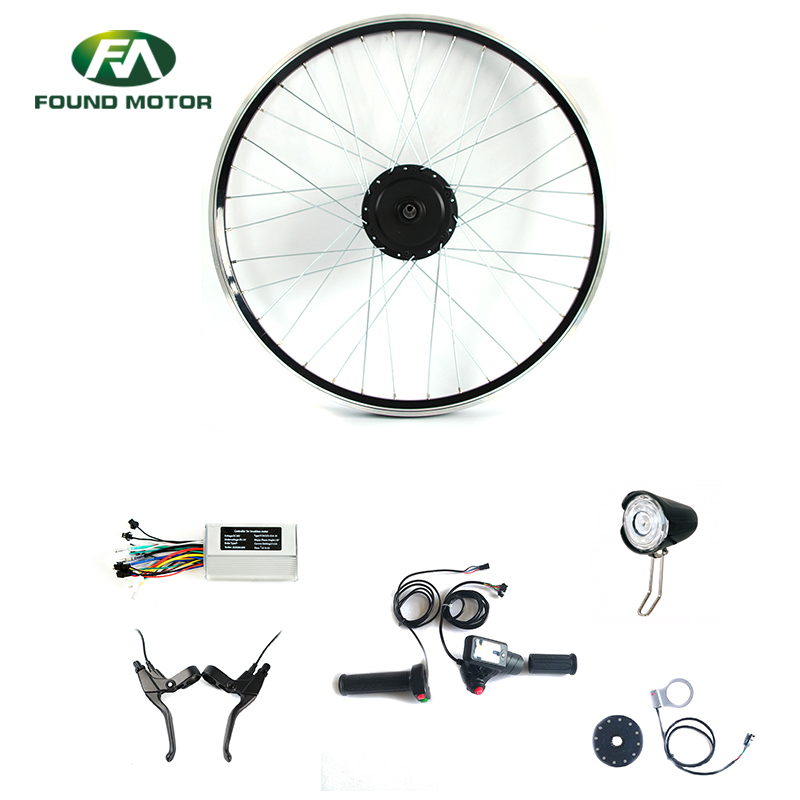 26'' 48V 500W Electric Bike Conversion Kit with Optional Front Light