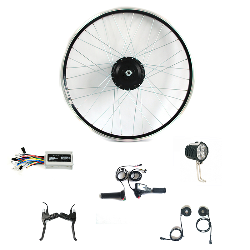 48V 350W BLDC geared Motor Electric Bike Conversion Kit with controller