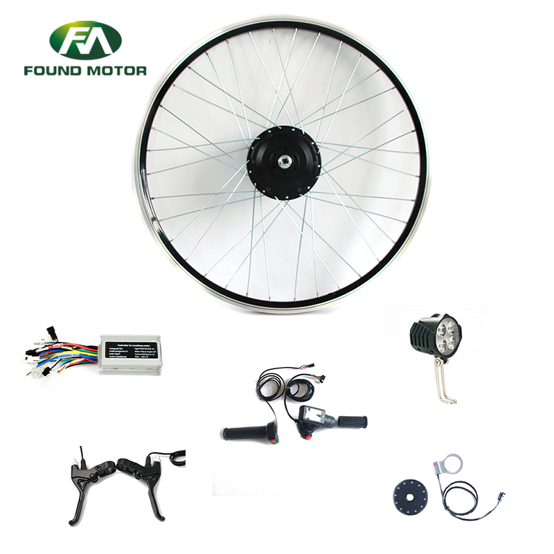 Electric bike conversion kit with 36V 350W BLDC geared motor wheel 16