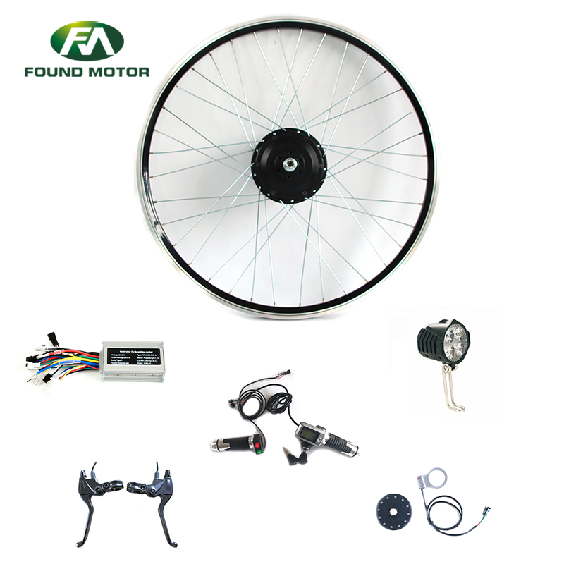 Electric bike conversion kit with 36V 350W BLDC geared motor wheel 24