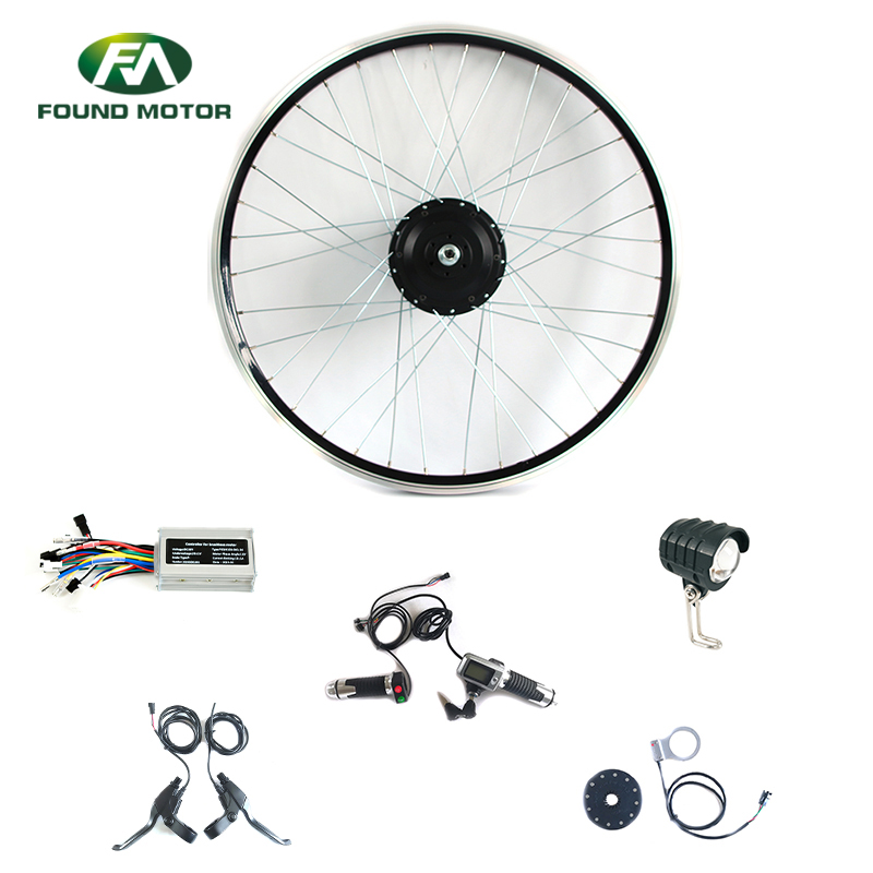 Electric bike conversion kit with 36V 350W BLDC geared motor wheel 700C