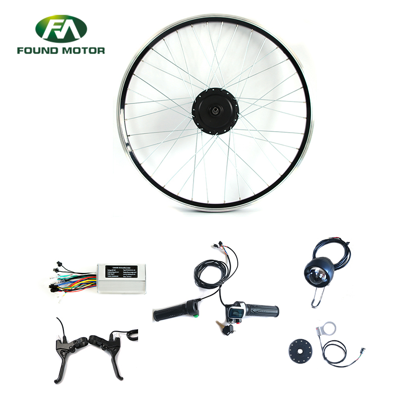 48V 500W Electric Bike Conversion Kit with Optional Brake Lever