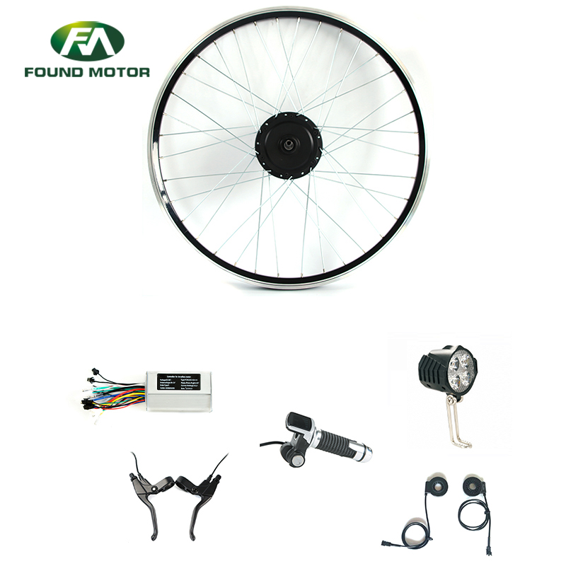 26'' 48V 350W Electric Bike Conversion Kit with FOC-6 Controller