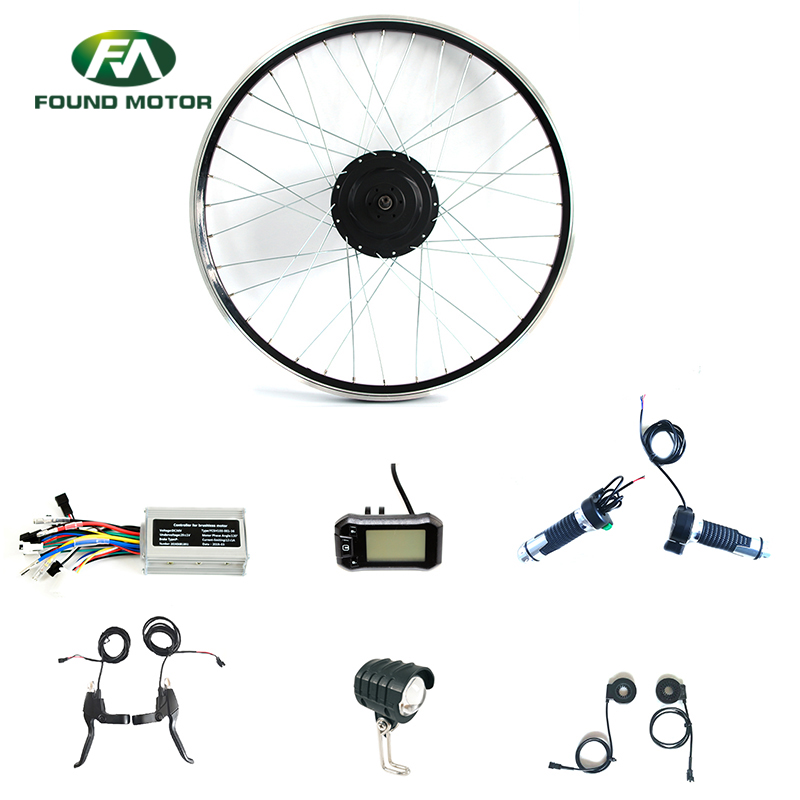 48V 500W BLDC geared Motor Electric Bike Conversion Kit with S850 LED/LCD display for electric bike