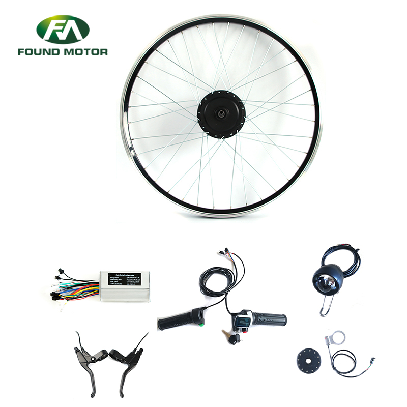 48V 500W Electric Bike Conversion Kit with Battery Indicate Throttle Electric Bike Accessories