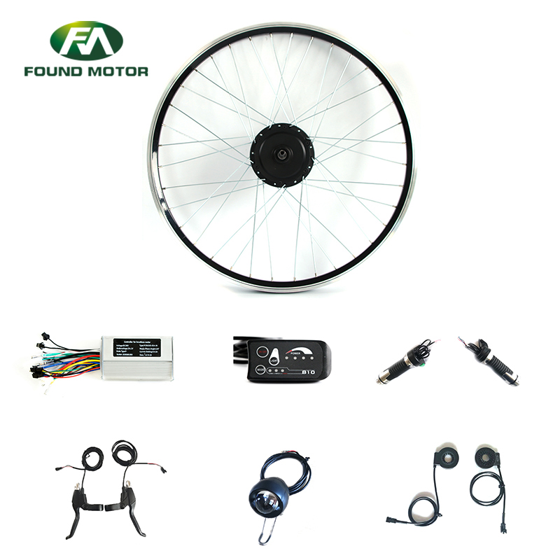 Electric Bike Conversion Kit with 48V 350W BLDC Geared Motor