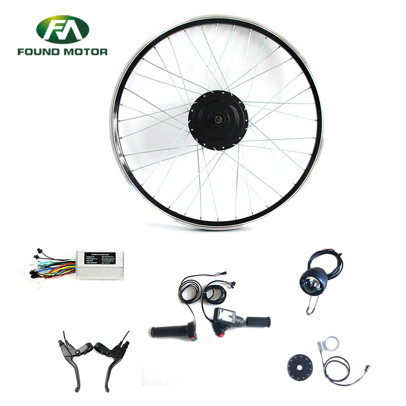 48V 350W BLDC geared Motor Electric Bike Conversion Kit with optional DX-D-2 throttle