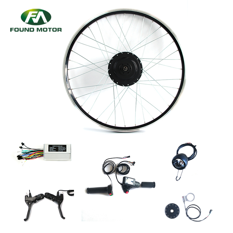 60V 500W BLDC geared Motor Electric Bike Conversion Kit with optional DX-D-2 throttle