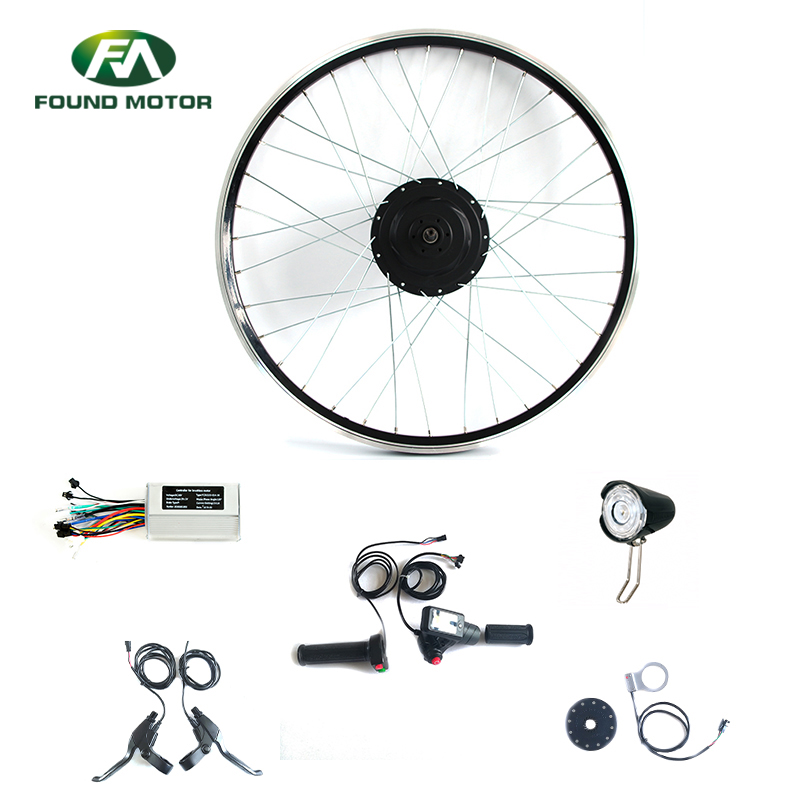 48V 350W BLDC geared Motor Electric Bike Conversion Kit with DX-D-2 throttle