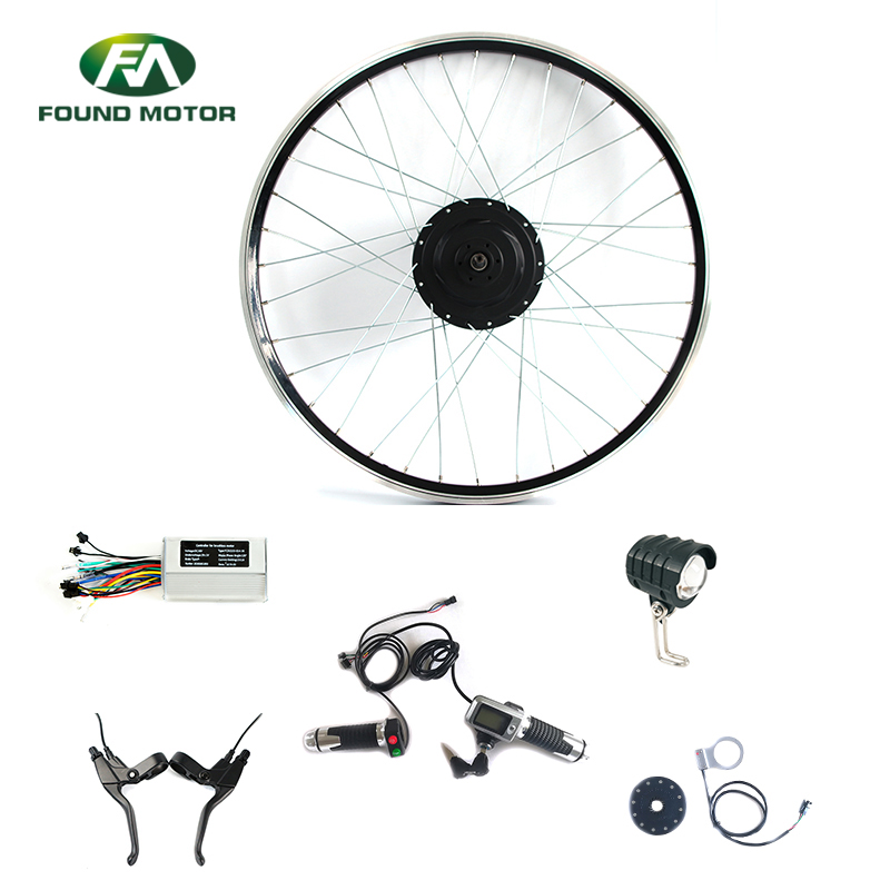 48V 350W BLDC geared Motor Electric Bike Conversion Kit with DX-D-1 throttle