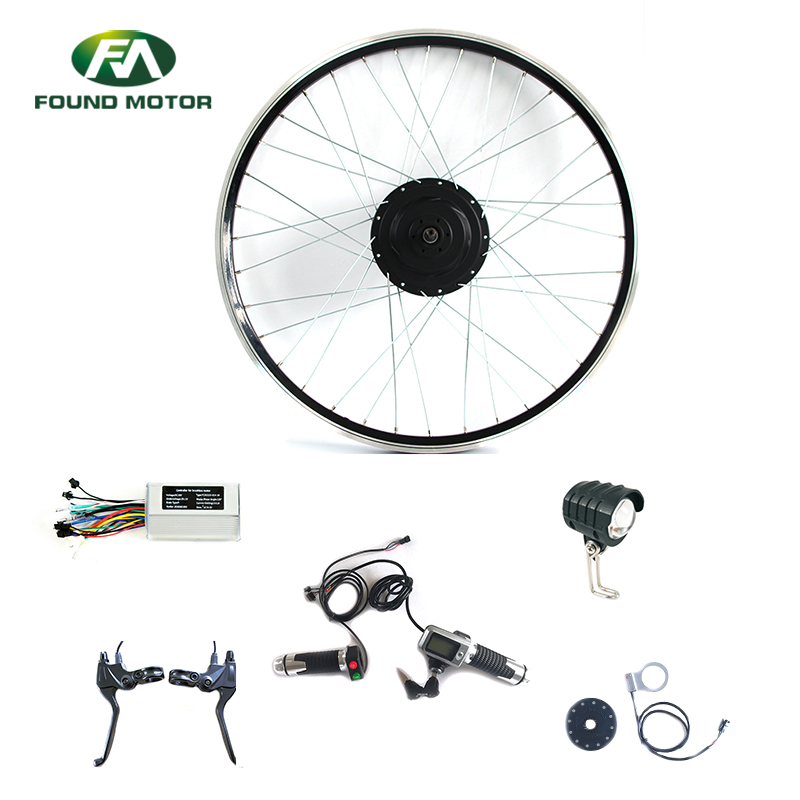 36V 350W BLDC geared Motor Electric Bike Conversion Kit with DX-D-1 throttle