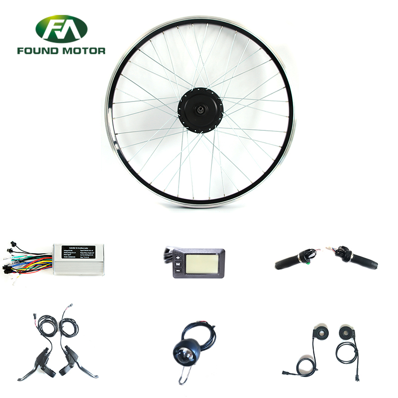 26'' 48V 350W Electric Bike Conversion Kit with Optional Throttle