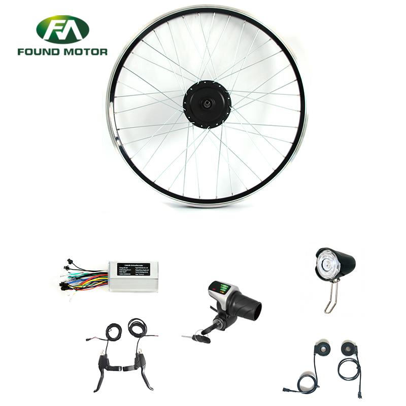 26'' 48V 350W Electric Bike Conversion Kit with Battery Indicate Throttle for Ebike