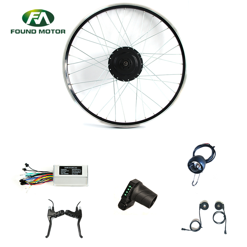 48V Brushless Hub Motor Ebike Kit Electric Bike Conversion Kit with Optional Brake Lever