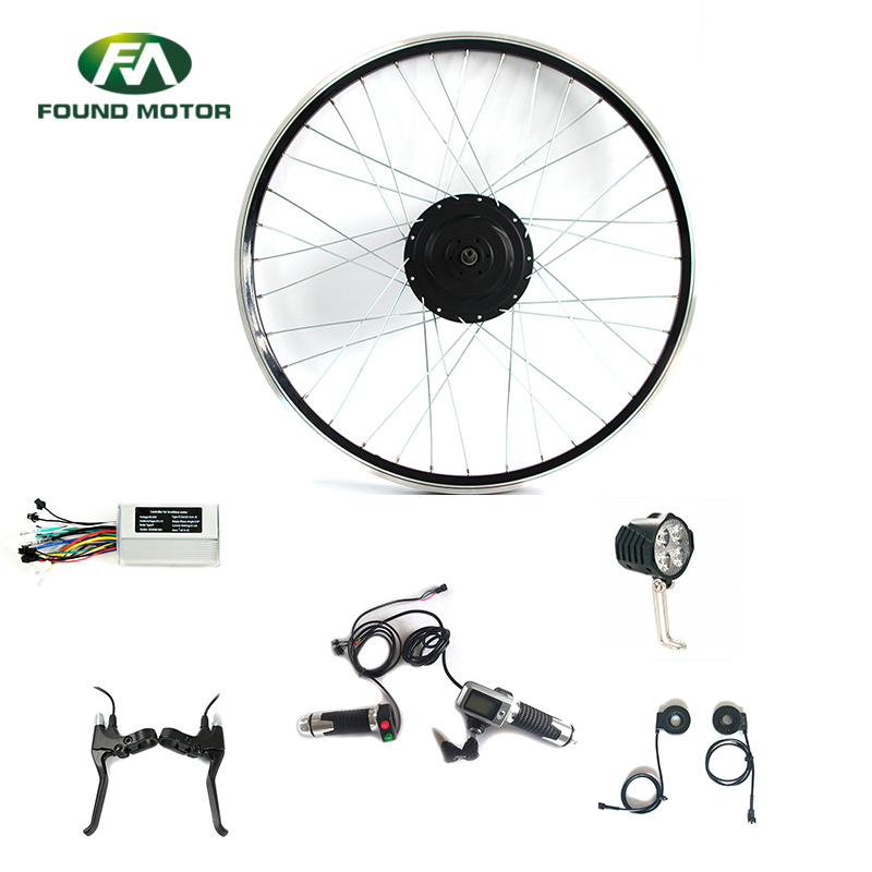 48V Brushless Hub Motor Ebike Kit Electric Bike Conversion Kit with Optional Power Display Throttle