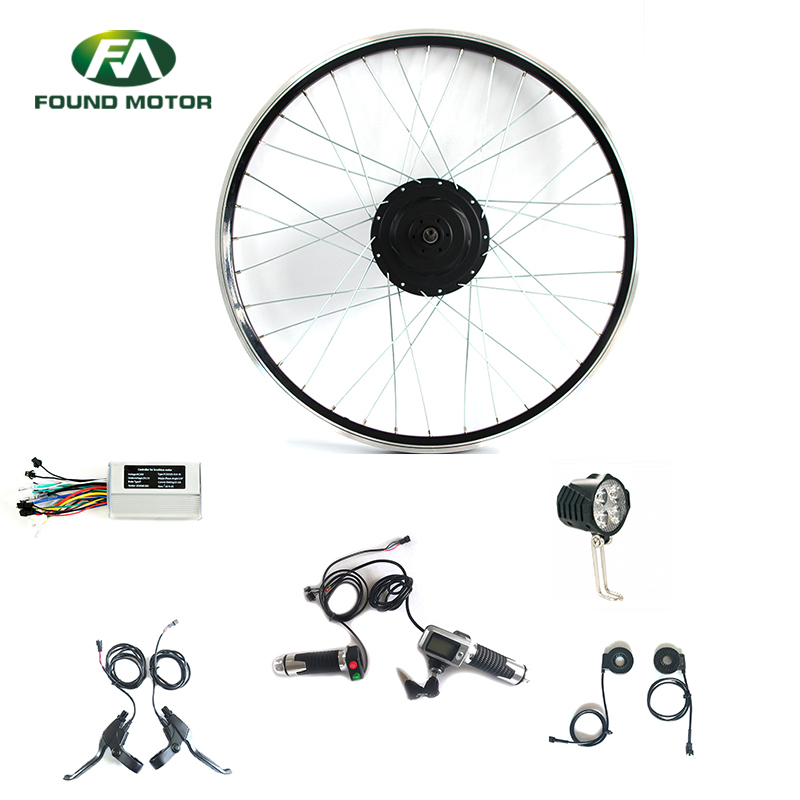 24'' 48V 500W Power Display Throttle kit Electric Bike Conversion Kit with Optional Brake Lever