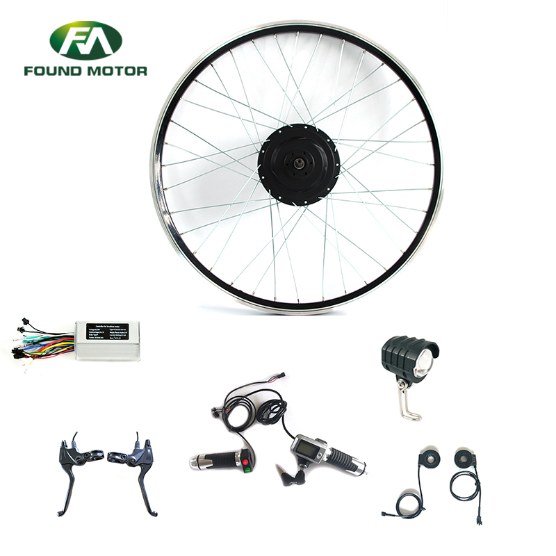 E Bicycle Conversion Kit 48V 350W BLDC Geared Motor Electric Bike Kit